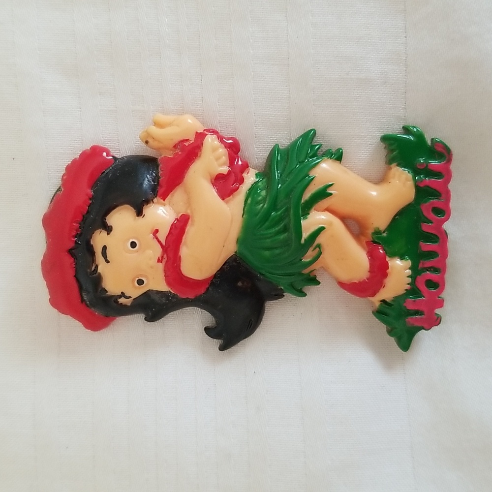 Vintage Hawaii Hoola Girl Magnet